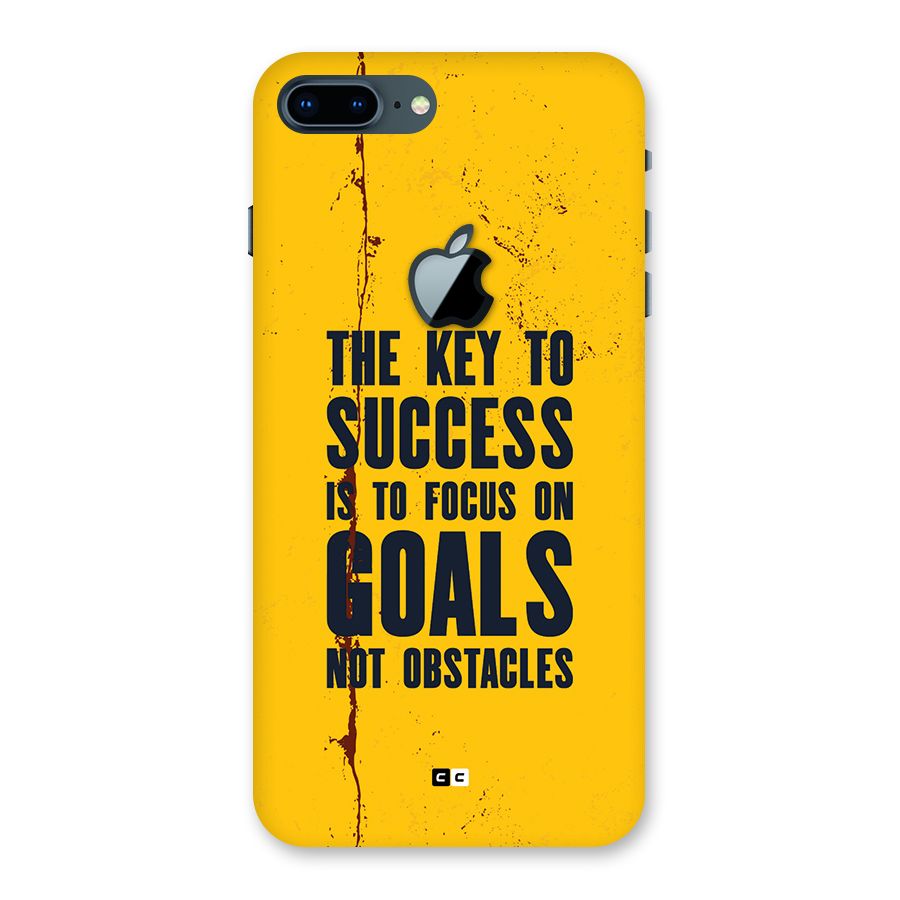 Goals Not Obstacles Back Case for iPhone 7 Plus Apple Cut