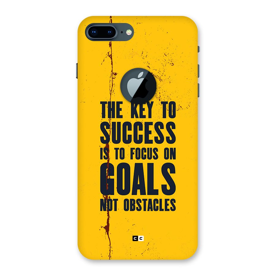 Goals Not Obstacles Back Case for iPhone 7 Plus Logo Cut
