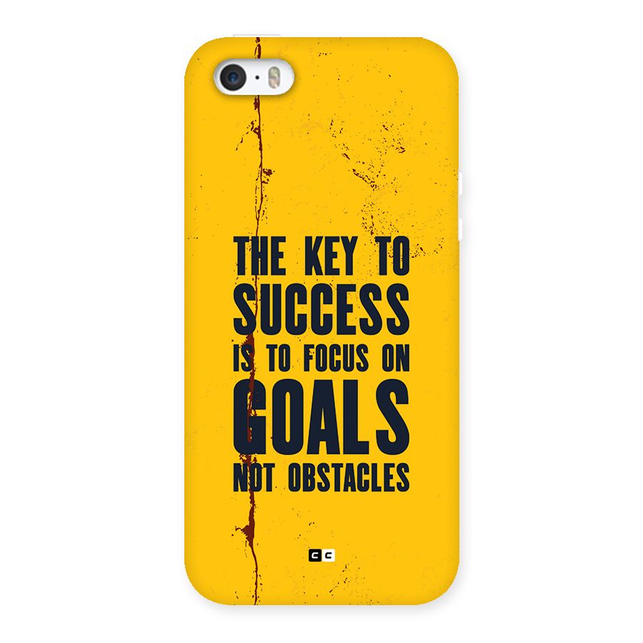 Goals Not Obstacles Back Case for iPhone SE 2016