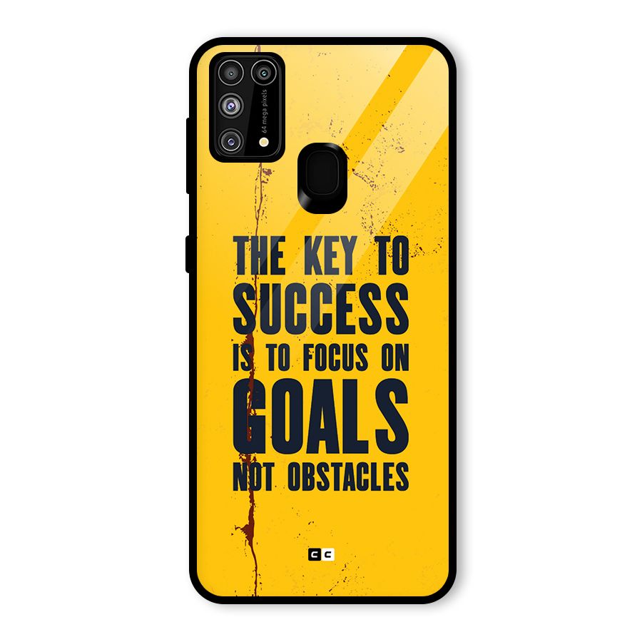 Goals Not Obstacles Glass Back Case for Galaxy F41