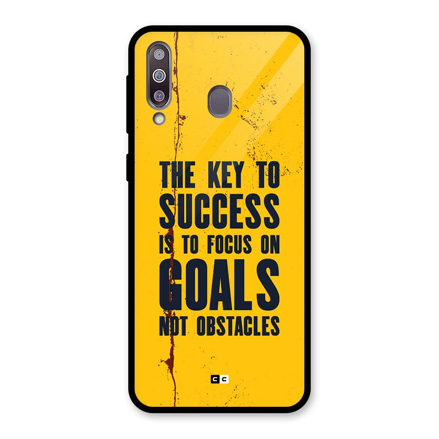 Goals Not Obstacles Glass Back Case for Galaxy M30