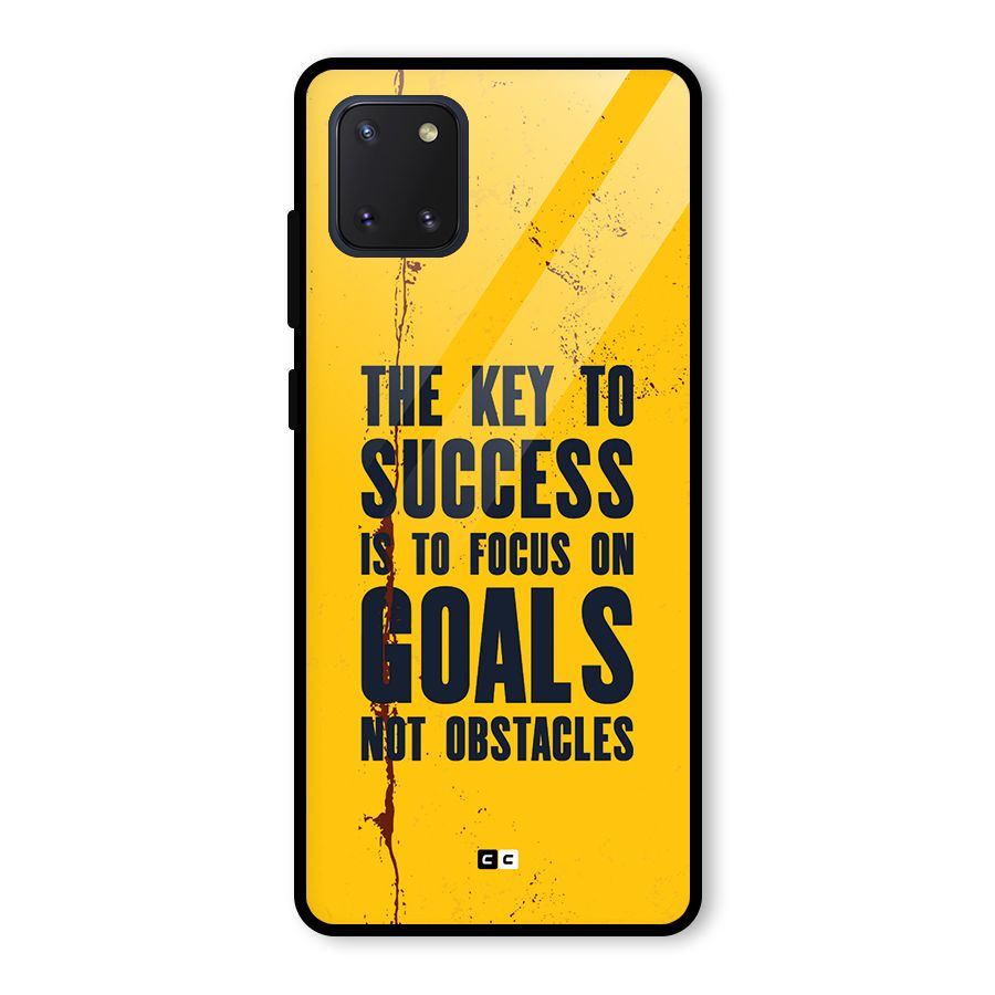 Goals Not Obstacles Glass Back Case for Galaxy Note 10 Lite