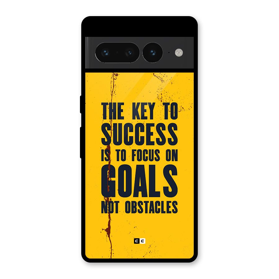 Goals Not Obstacles Glass Back Case for Google Pixel 7 Pro