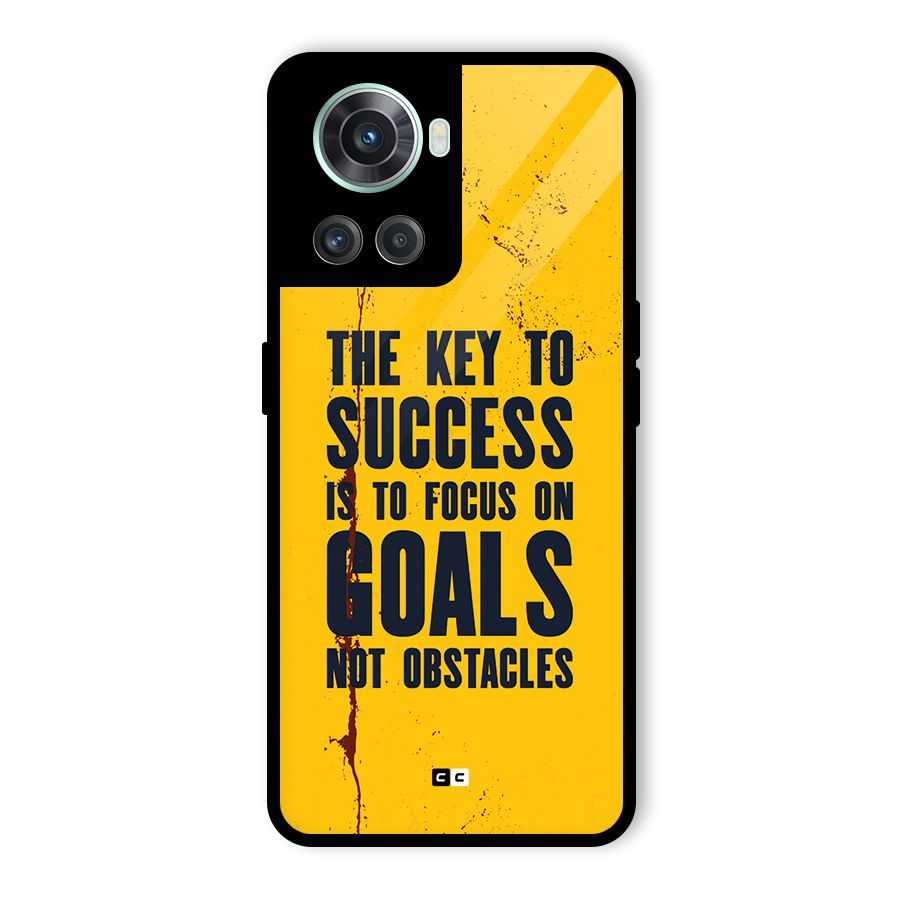 Goals Not Obstacles Glass Back Case for OnePlus 10R