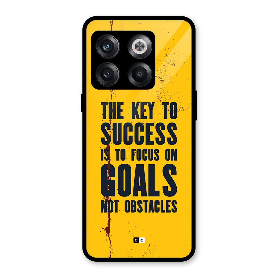Goals Not Obstacles Glass Back Case for OnePlus 10T