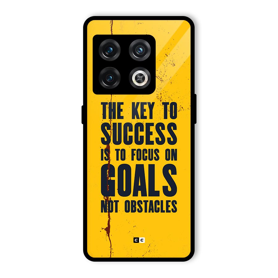 Goals Not Obstacles Glass Back Case for OnePlus 10 Pro 5G