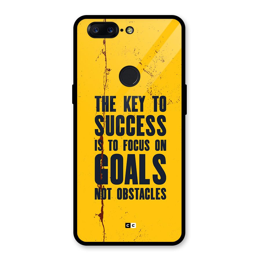 Goals Not Obstacles Glass Back Case for OnePlus 5T