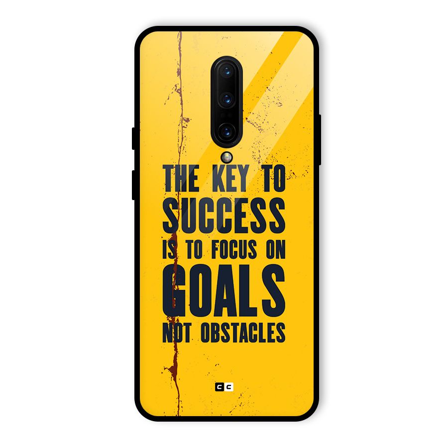 Goals Not Obstacles Glass Back Case for OnePlus 7 Pro