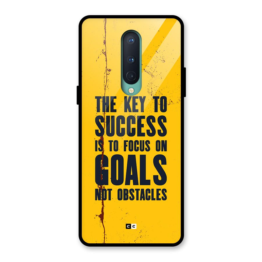 Goals Not Obstacles Glass Back Case for OnePlus 8