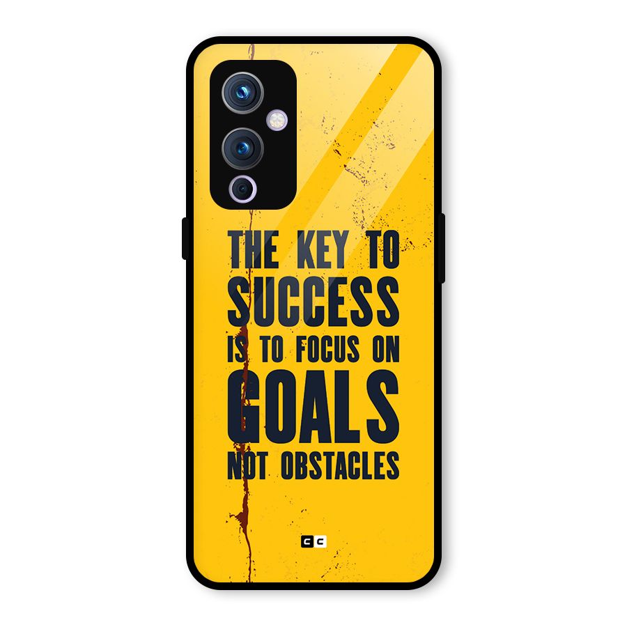 Goals Not Obstacles Glass Back Case for OnePlus 9