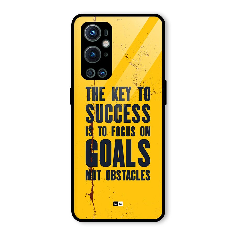 Goals Not Obstacles Glass Back Case for OnePlus 9 Pro