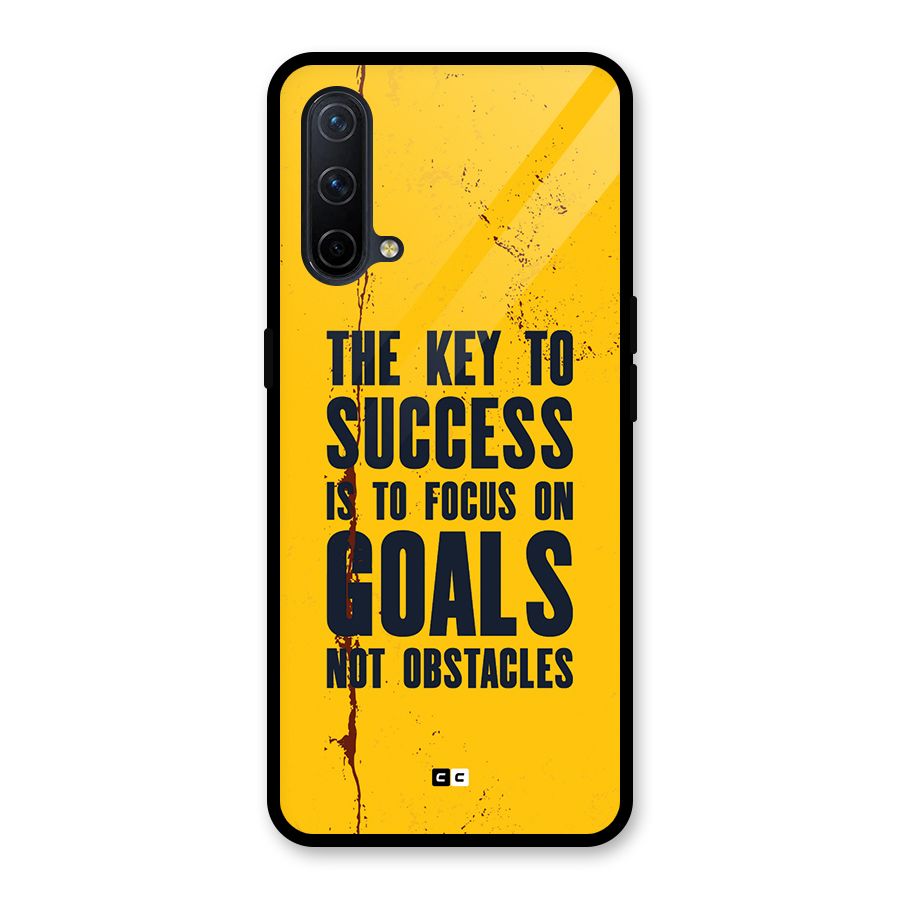 Goals Not Obstacles Glass Back Case for OnePlus Nord CE 5G