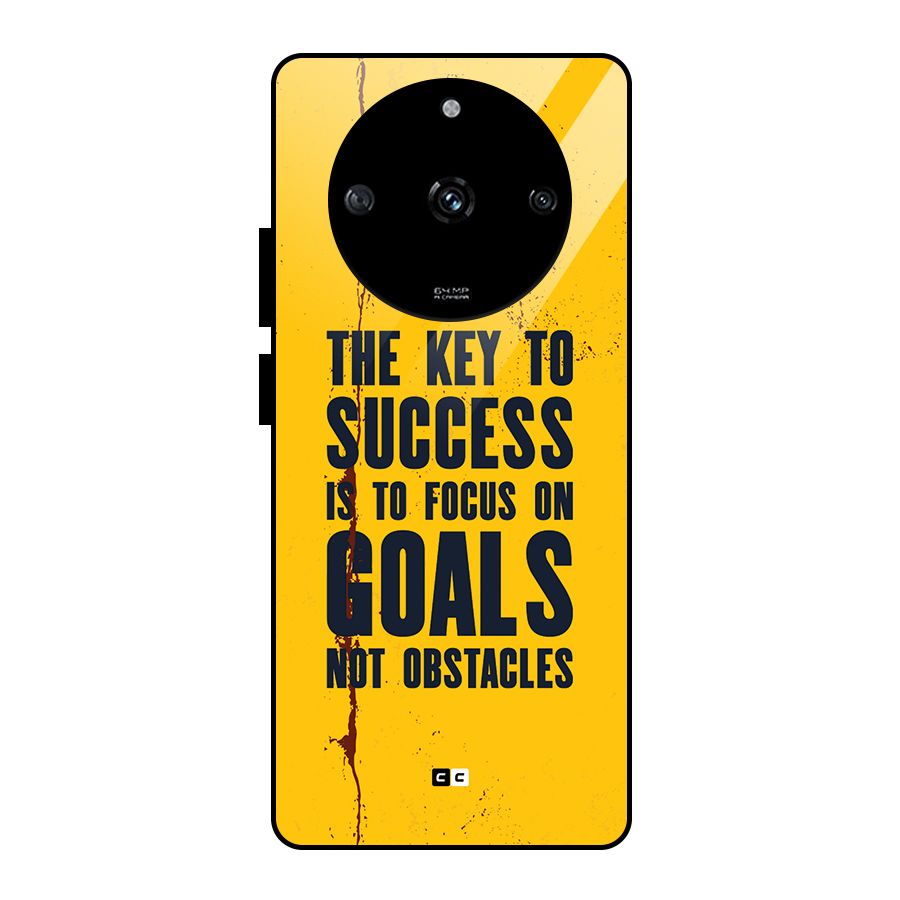 Goals Not Obstacles Glass Back Case for Realme Narzo 60 5G