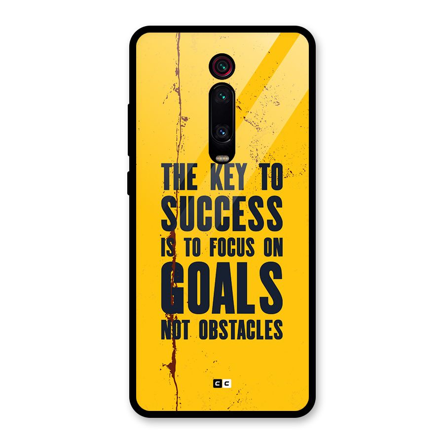 Goals Not Obstacles Glass Back Case for Redmi K20