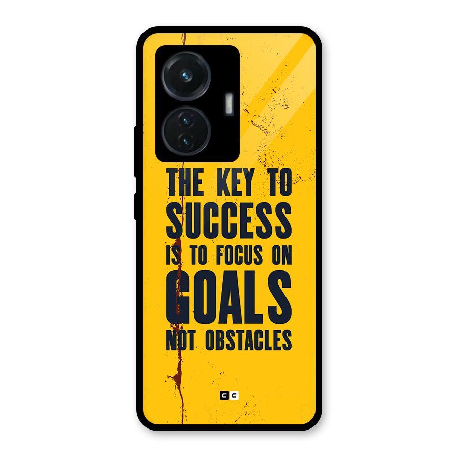 Goals Not Obstacles Glass Back Case for Vivo T1 44W