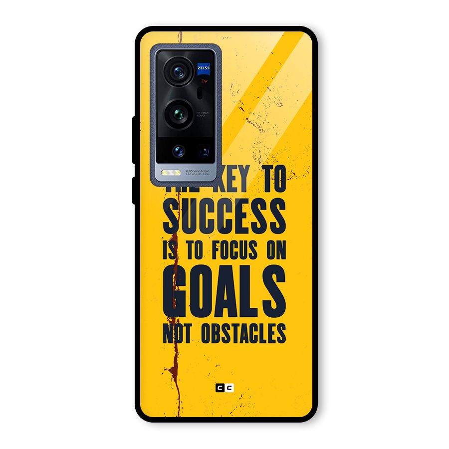 Goals Not Obstacles Glass Back Case for Vivo X60 Pro Plus