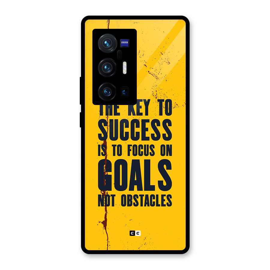 Goals Not Obstacles Glass Back Case for Vivo X70 Pro Plus
