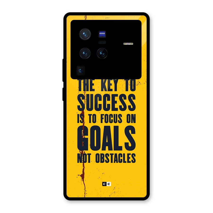 Goals Not Obstacles Glass Back Case for Vivo X80 Pro