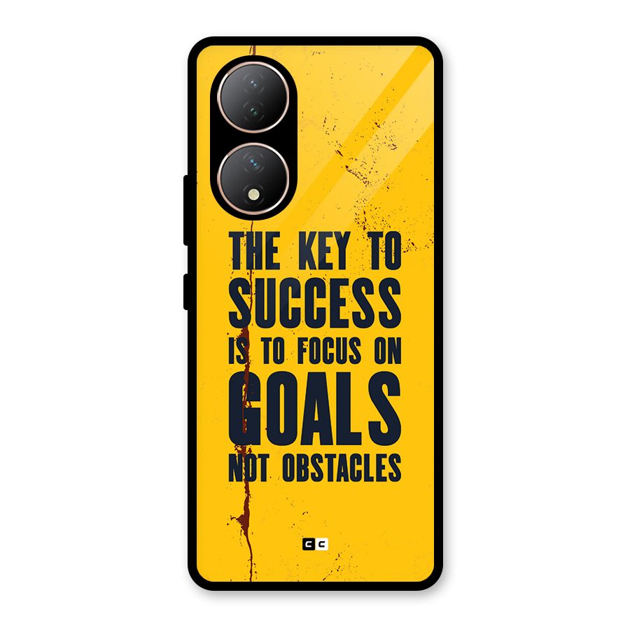 Goals Not Obstacles Glass Back Case for Vivo Y100A