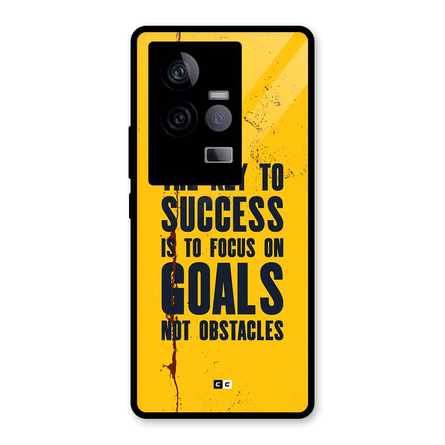 Goals Not Obstacles Glass Back Case for Vivo iQOO 11 5G
