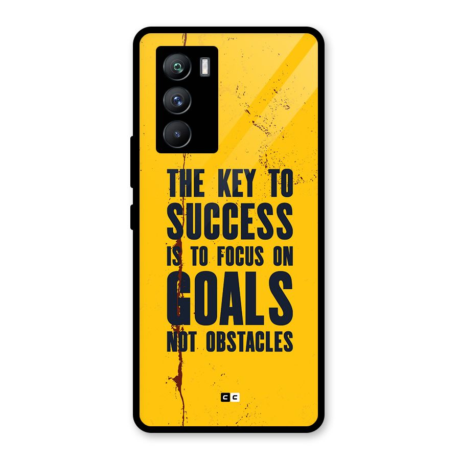 Goals Not Obstacles Glass Back Case for Vivo iQOO 9 SE