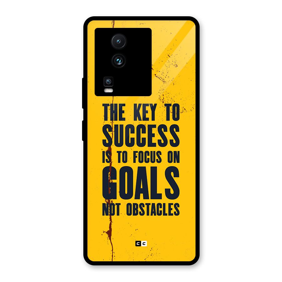 Goals Not Obstacles Glass Back Case for Vivo iQOO Neo 7