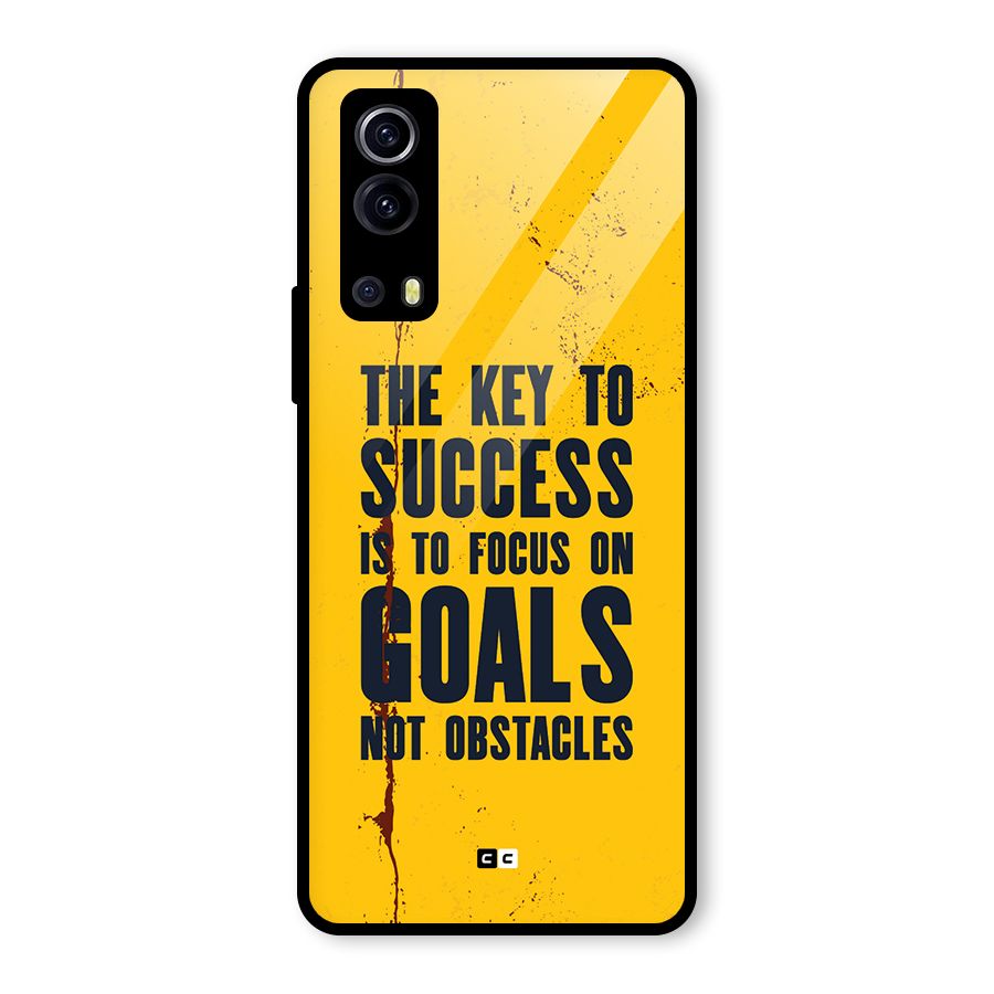Goals Not Obstacles Glass Back Case for Vivo iQOO Z3