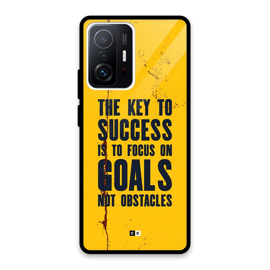 Goals Not Obstacles Glass Back Case for Xiaomi 11T Pro