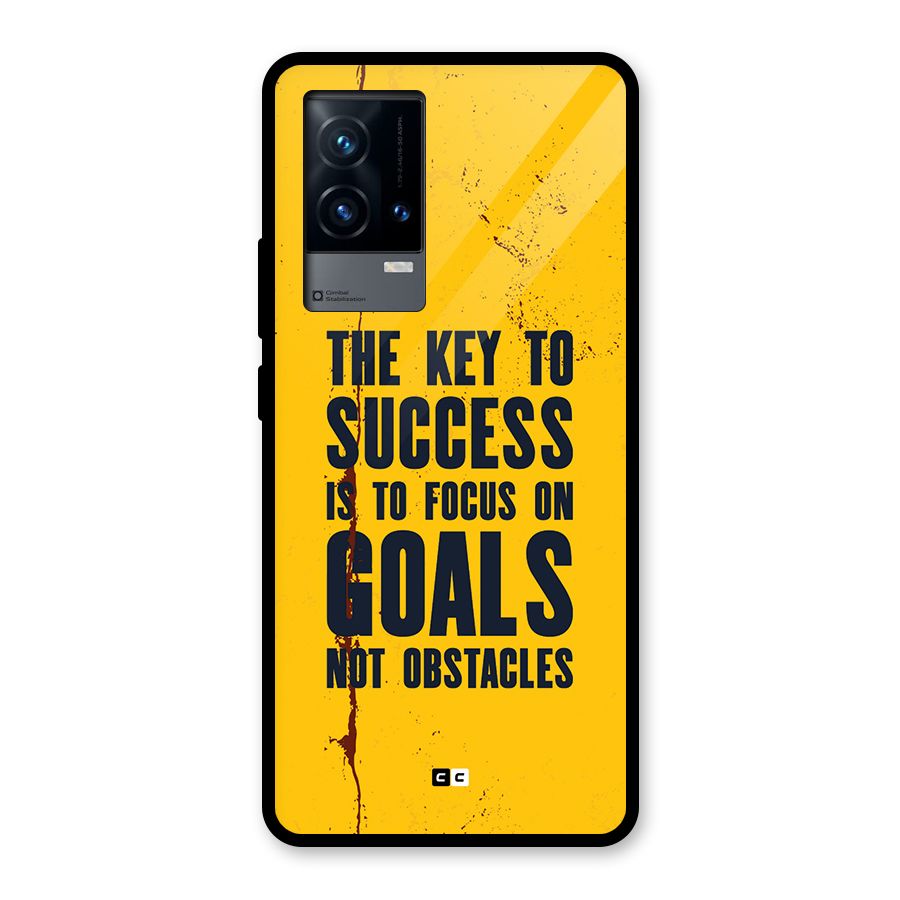 Goals Not Obstacles Glass Back Case for iQOO 9 5G