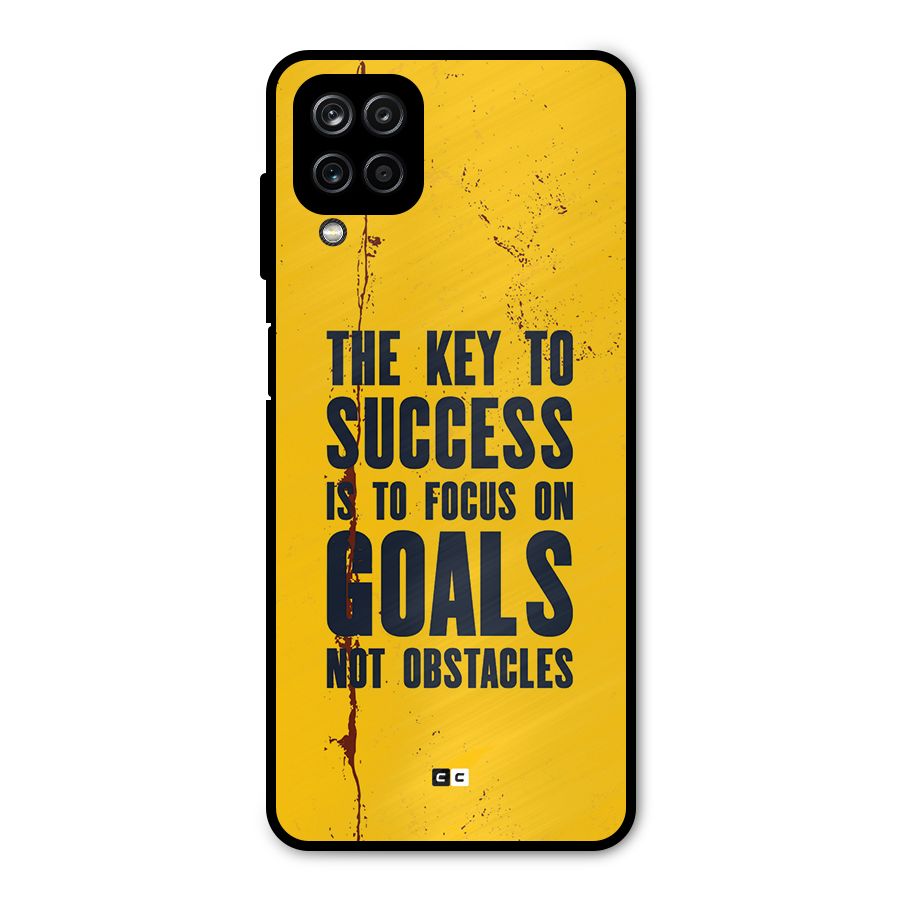 Goals Not Obstacles Metal Back Case for Galaxy A12