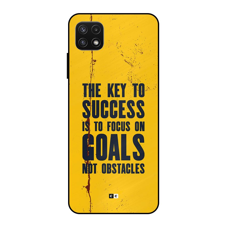 Goals Not Obstacles Metal Back Case for Galaxy A22 5G