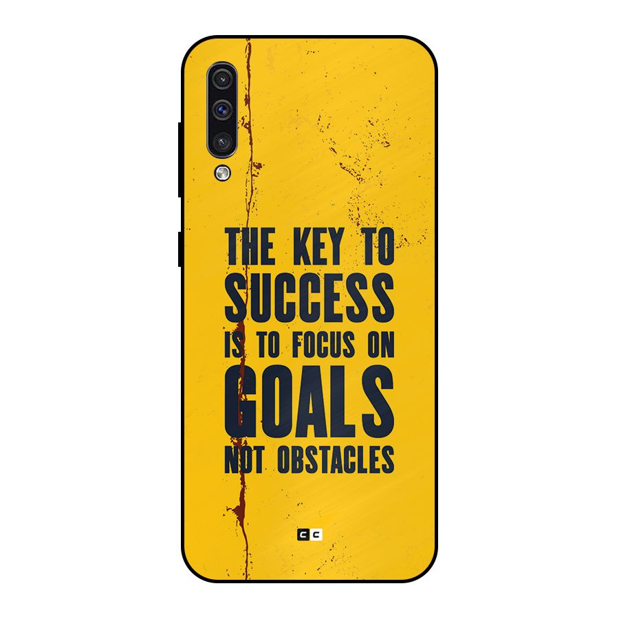 Goals Not Obstacles Metal Back Case for Galaxy A50s