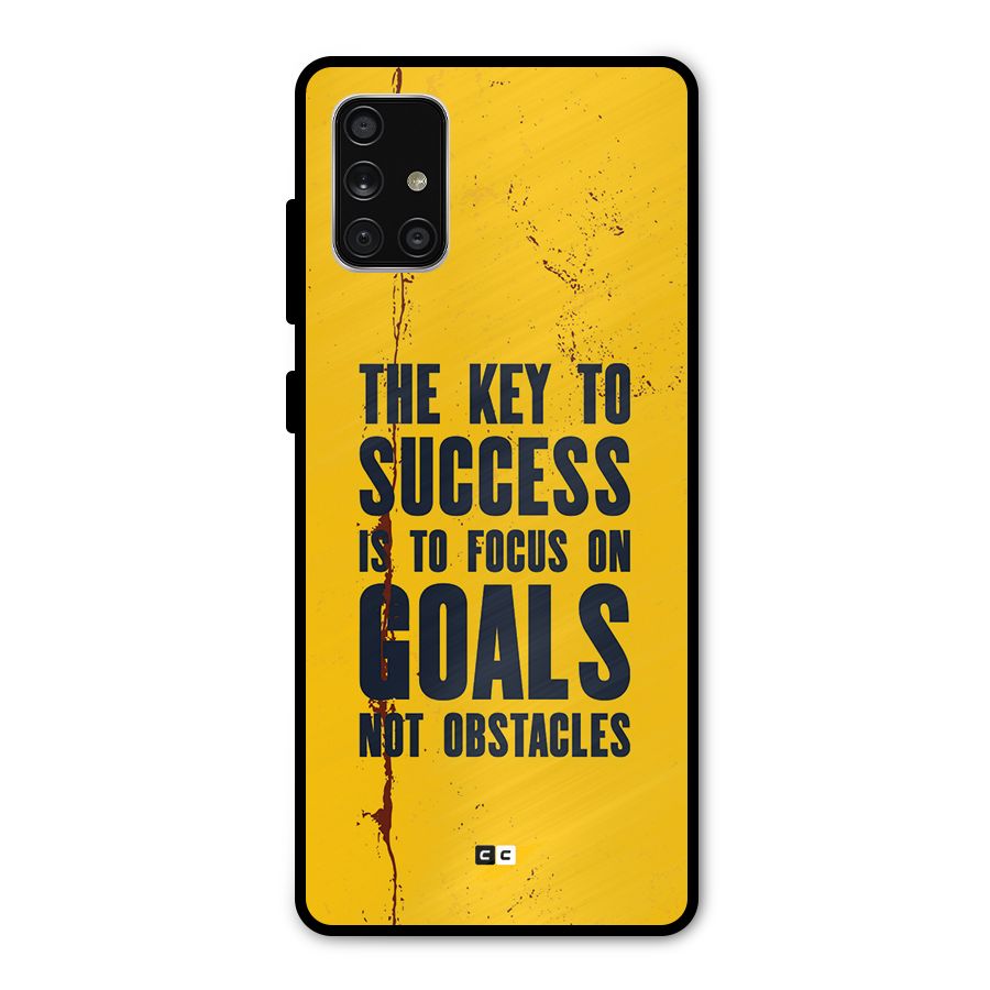 Goals Not Obstacles Metal Back Case for Galaxy A71