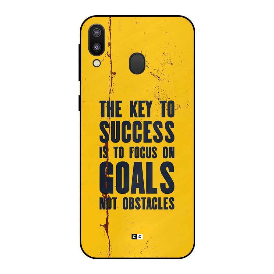 Goals Not Obstacles Metal Back Case for Galaxy M20