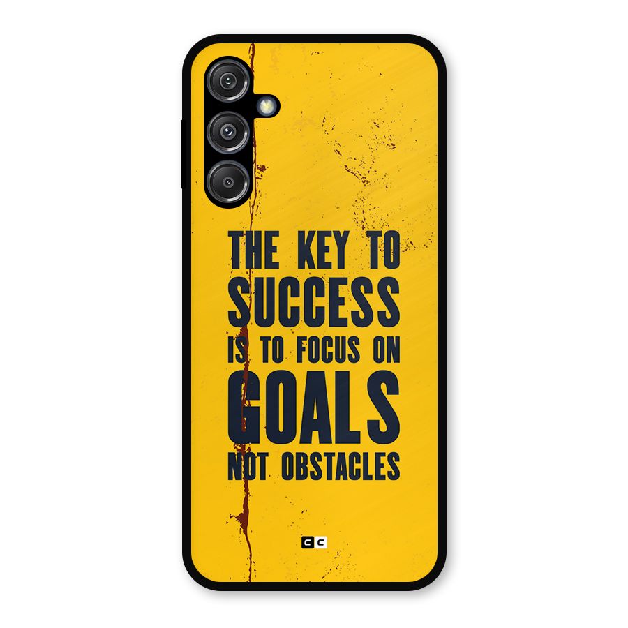 Goals Not Obstacles Metal Back Case for Galaxy M34 5G