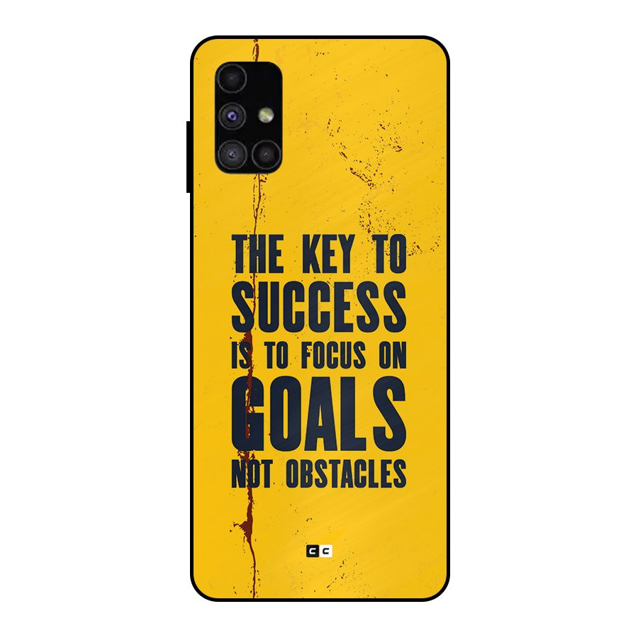 Goals Not Obstacles Metal Back Case for Galaxy M51