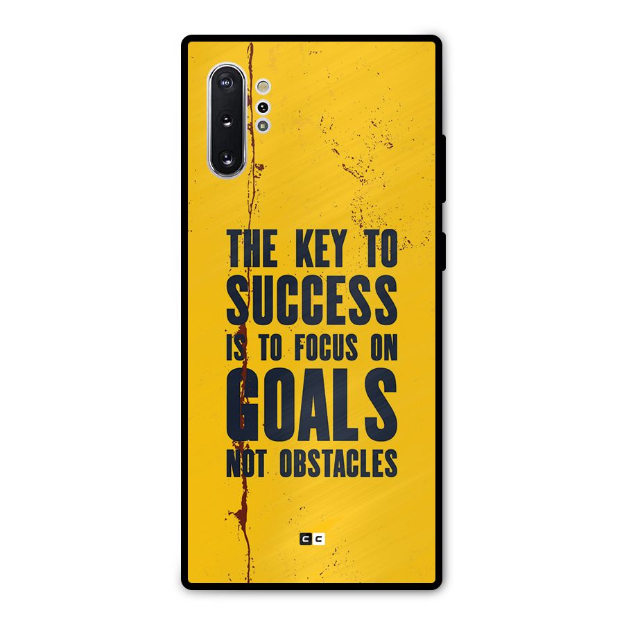 Goals Not Obstacles Metal Back Case for Galaxy Note 10 Plus