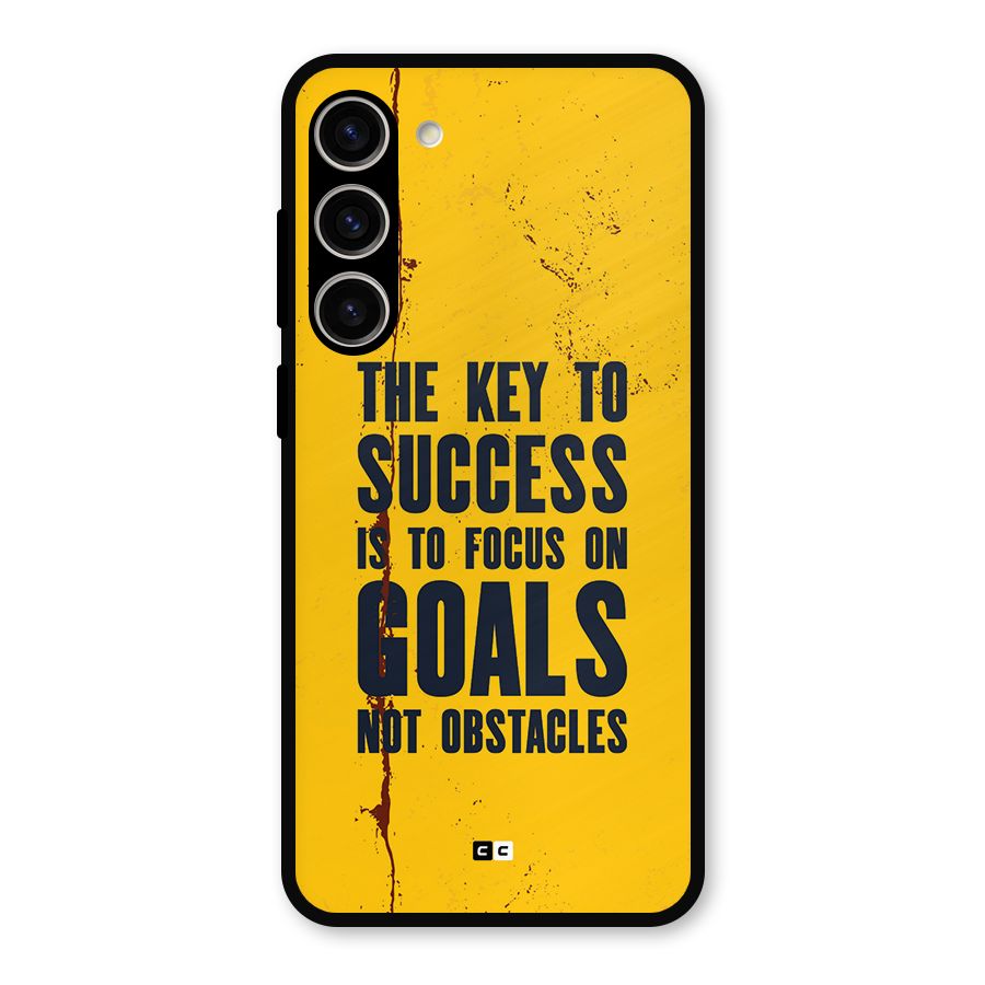 Goals Not Obstacles Metal Back Case for Galaxy S23 Plus
