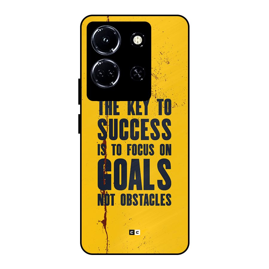 Goals Not Obstacles Metal Back Case for Infinix Note 30 5G