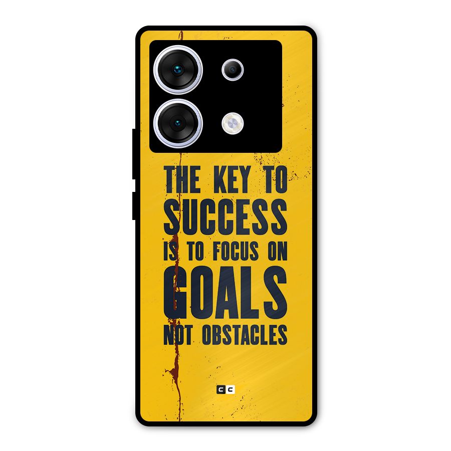 Goals Not Obstacles Metal Back Case for Infinix Zero 30 5G