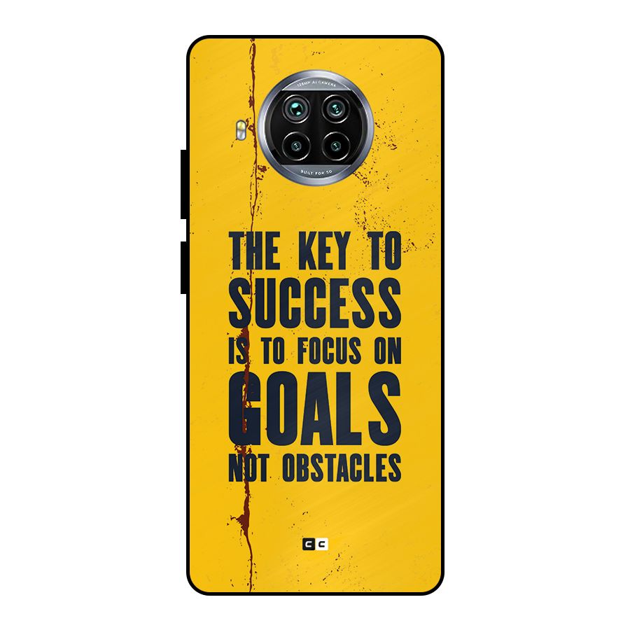 Goals Not Obstacles Metal Back Case for Mi 10i