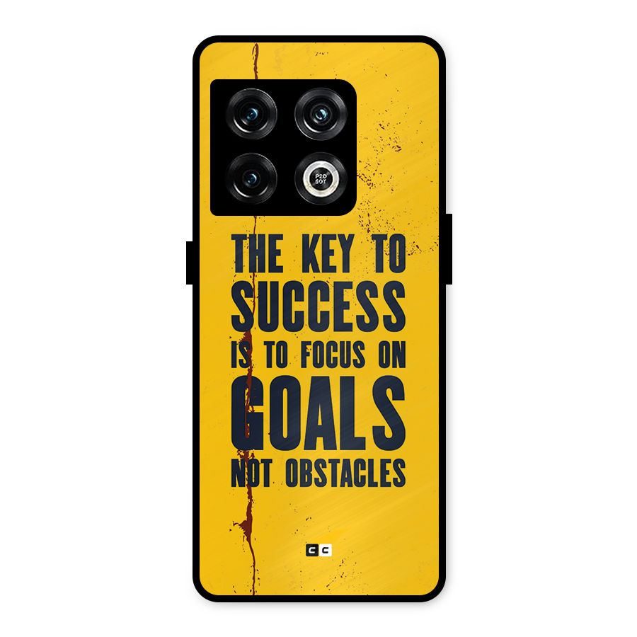 Goals Not Obstacles Metal Back Case for OnePlus 10 Pro 5G