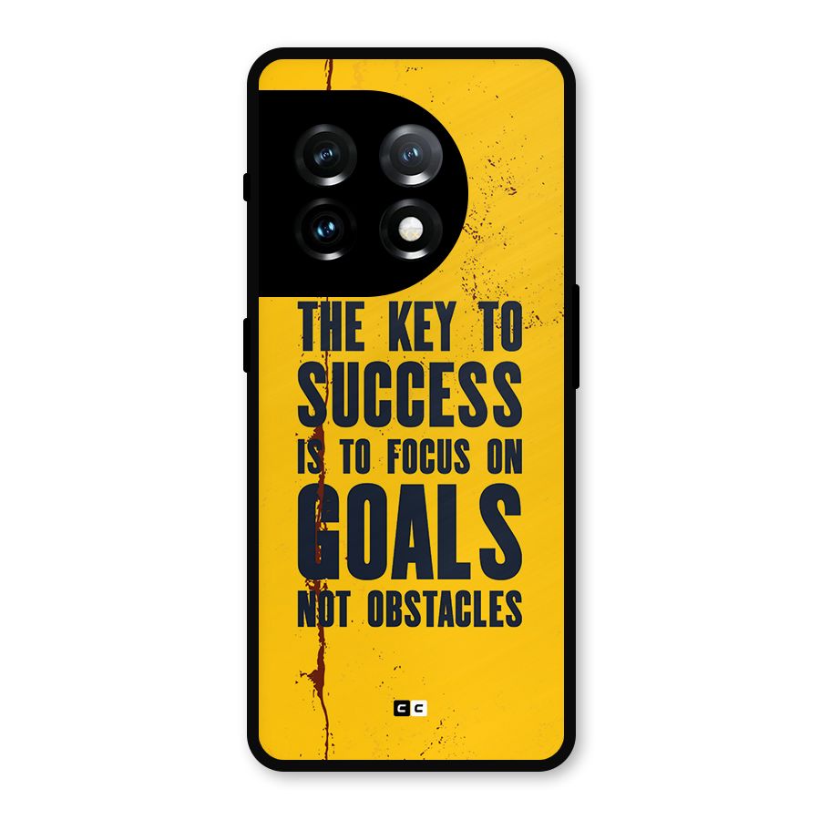 Goals Not Obstacles Metal Back Case for OnePlus 11