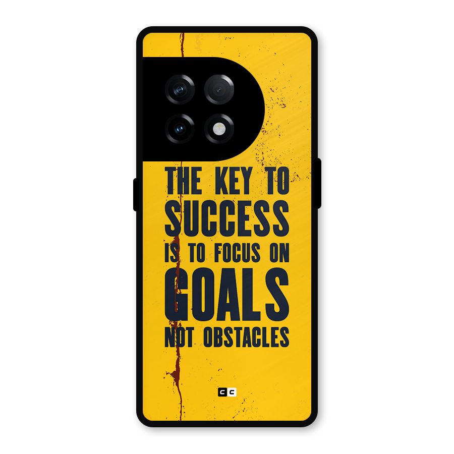 Goals Not Obstacles Metal Back Case for OnePlus 11R