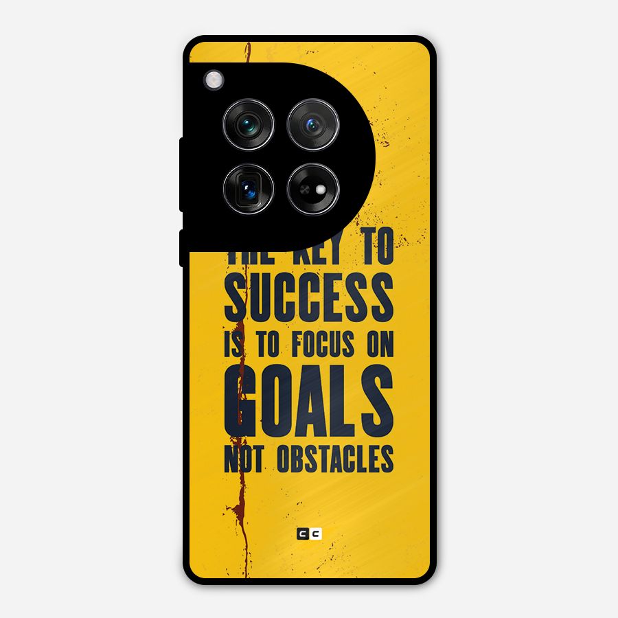 Goals Not Obstacles Metal Back Case for OnePlus 12
