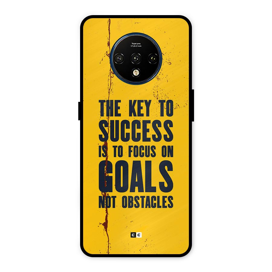 Goals Not Obstacles Metal Back Case for OnePlus 7T