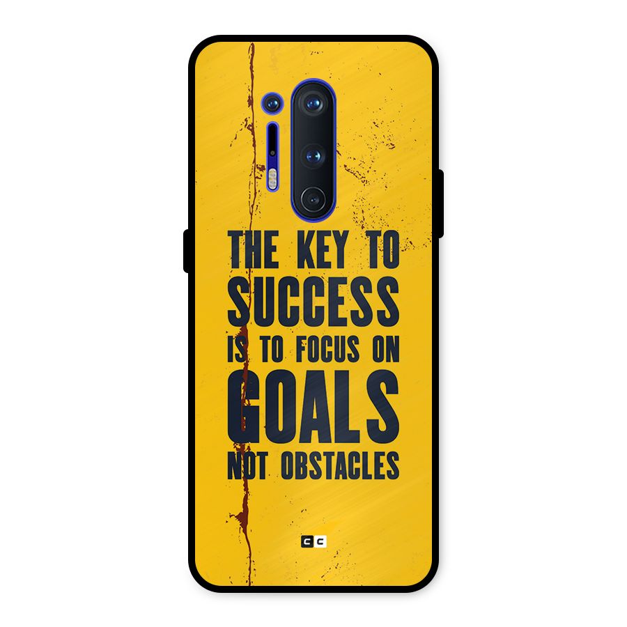 Goals Not Obstacles Metal Back Case for OnePlus 8 Pro