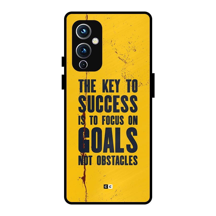 Goals Not Obstacles Metal Back Case for OnePlus 9