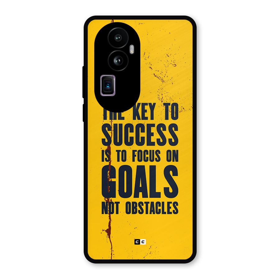 Goals Not Obstacles Metal Back Case for Oppo Reno10 Pro Plus