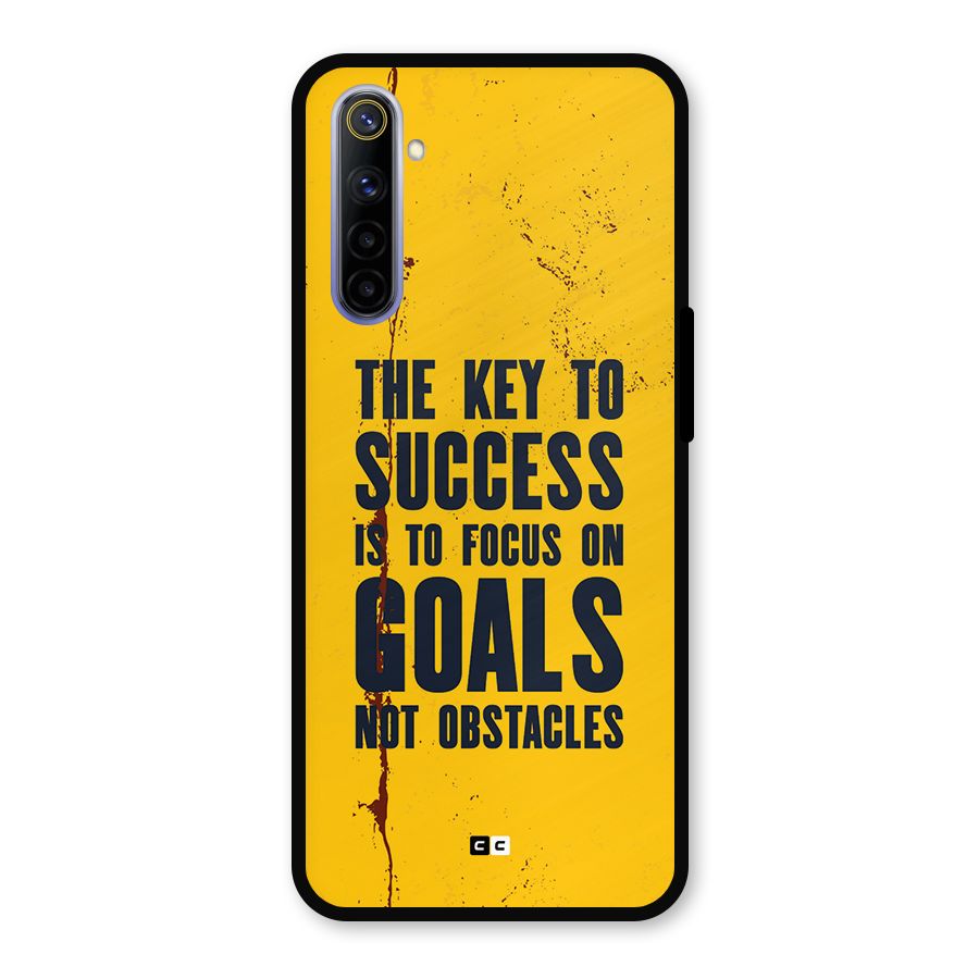 Goals Not Obstacles Metal Back Case for Realme 6i